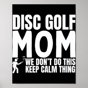 Poster Citation de maman de disc golf drôle de disc golf