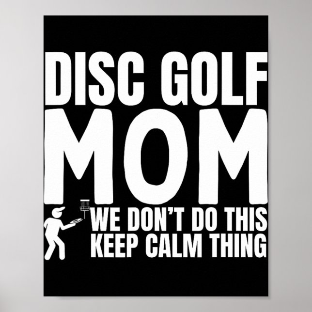 Poster Citation de maman de disc golf drôle de disc golf  (Devant)