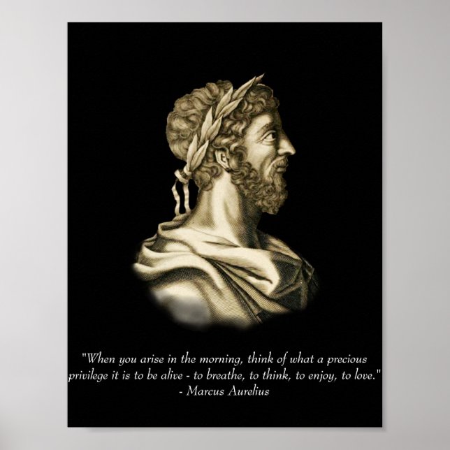 Poster Citation de Marcus Aurelius (Devant)