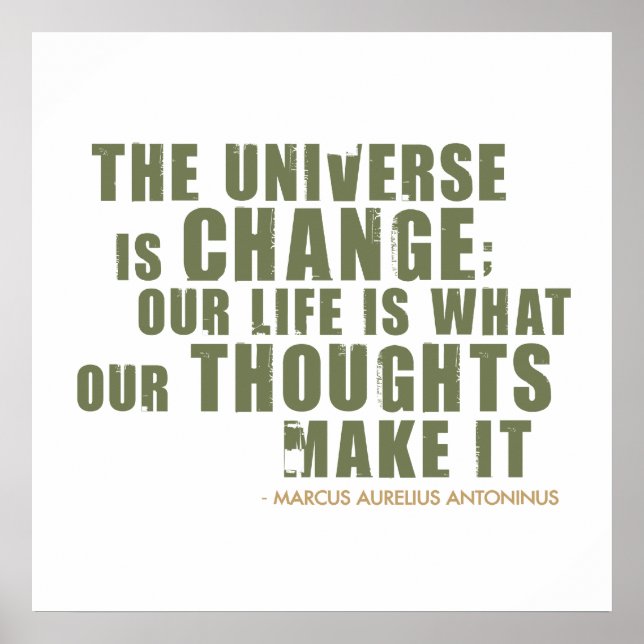 Poster Citation de Marcus Aurelius Antoninus (Devant)