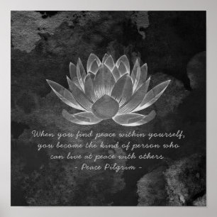 Poster Citation de méditation d'instructeur YOGA Studio B
