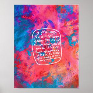 Poster Citation de motivation d'affiche d'une manière