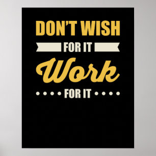 Poster Citation de motivation inspirée de succès