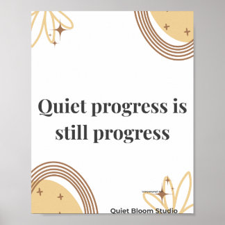 Poster Citation de motivation minimaliste