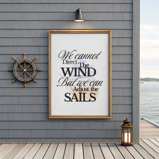 Poster Citation De Motivation Nautique Minimaliste