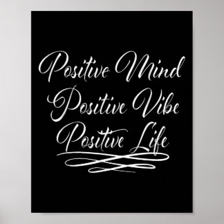 Poster Citation de motivation pour une vie positive et un