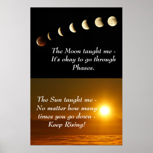 Posters Affiches Citation Lune Zazzle Ca