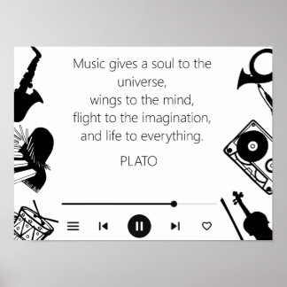 Poster Citation de musique
