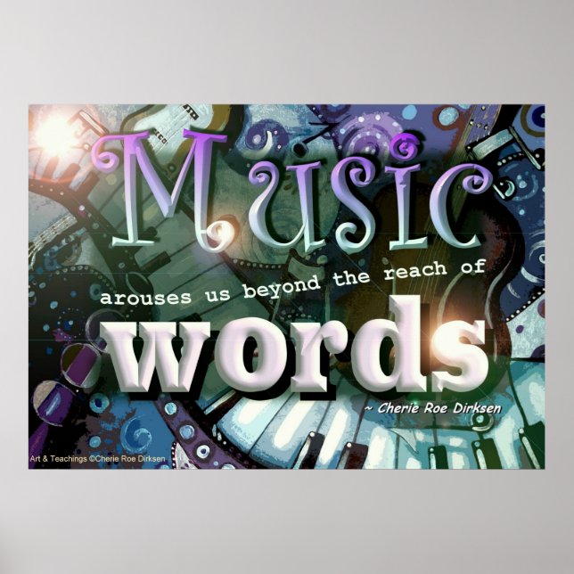 Poster Citation de musique (Devant)