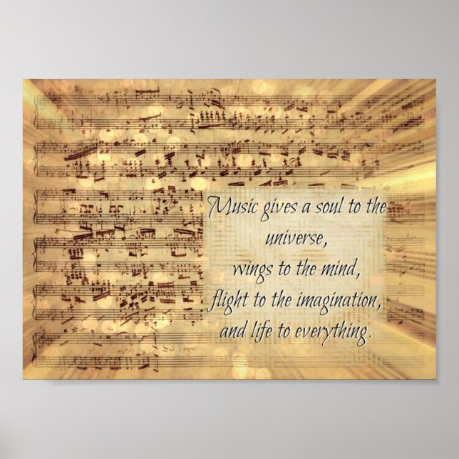 Poster Citation de musique (Devant)