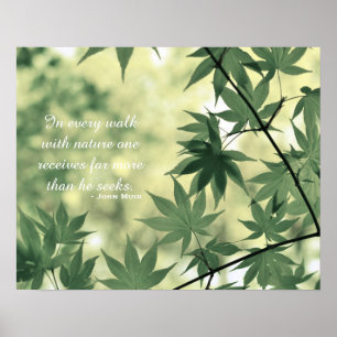 Poster Citation de nature inspirante