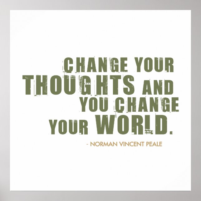 Poster Citation de Norman Vincent Peale (Devant)