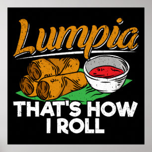 Poster Citation de nourriture philippine Lumpia