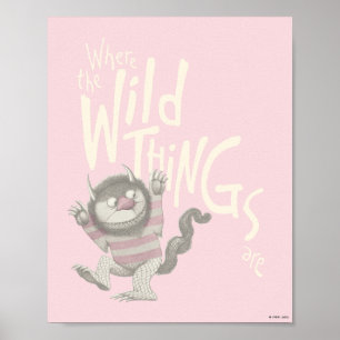Poster Citation de Où les choses sauvages sont - Rose
