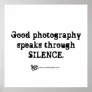 Poster Citation de photographie silencieuse