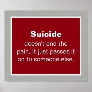 Poster Citation de prévention du suicide