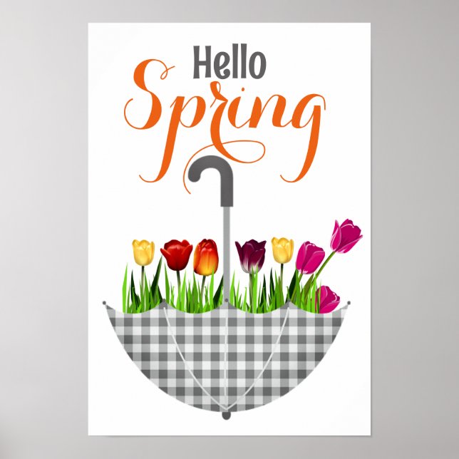 Poster Citation de PRINTEMPS d'HELLO moderne (Devant)