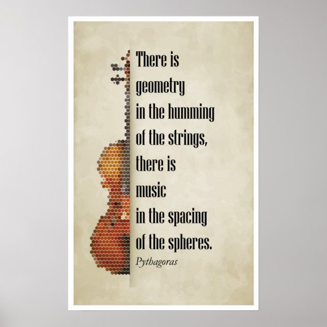 Poster Citation de Pythagoras (Devant)