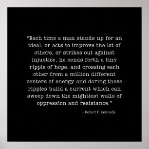 Poster Citation de RFK Ripple of Hope