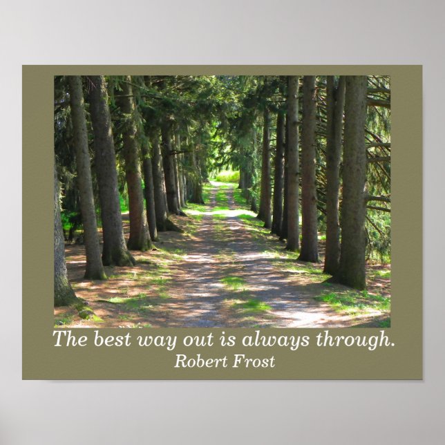 Poster Citation de Robert Frost - Imprimerie d'art (Devant)