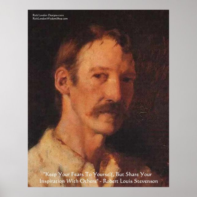 Poster Citation de Robert Lewis Stevenson (Devant)