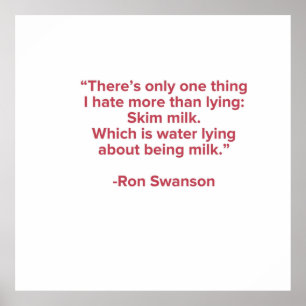 Poster Citation de Ron Swanson