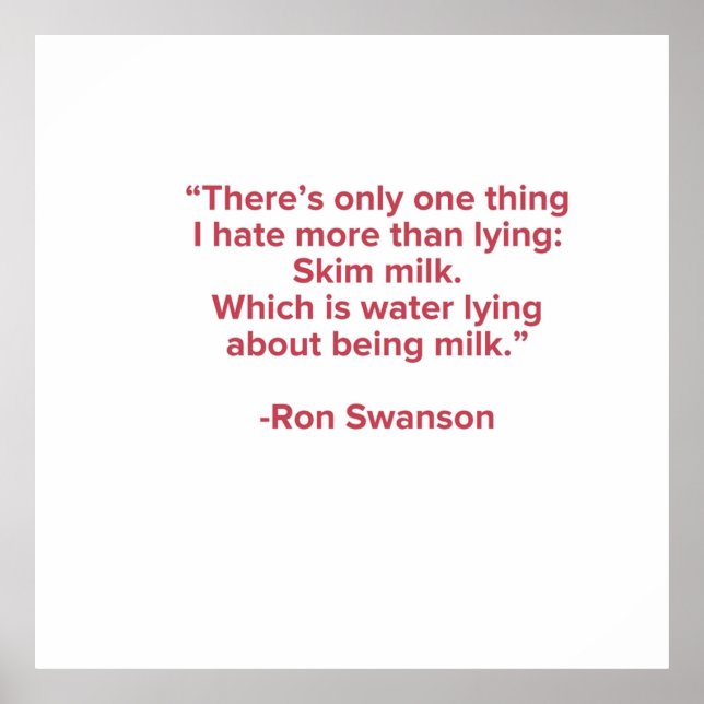 Poster Citation de Ron Swanson (Devant)