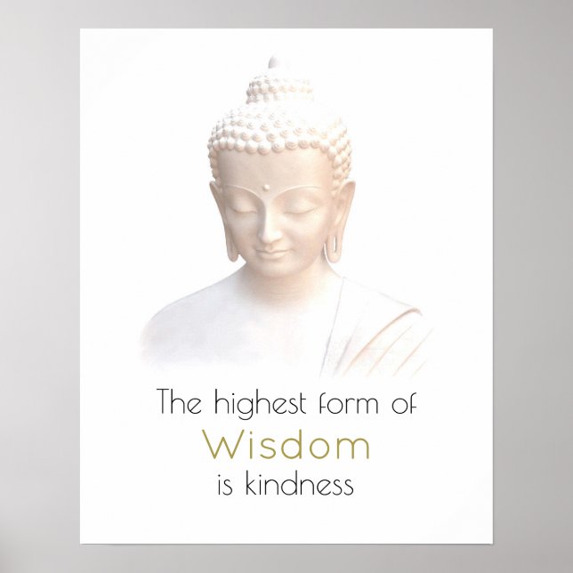 Poster Citation De Sagesse Inspirationnelle Avec Bouddha  (Devant)