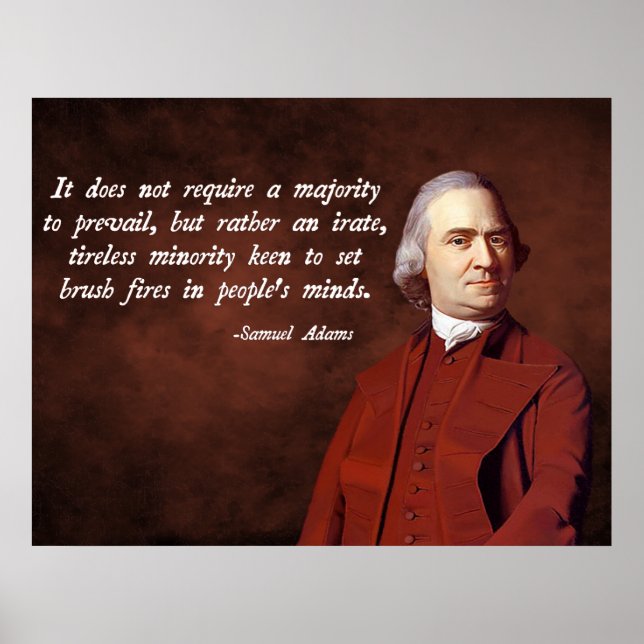 Poster Citation de Samuel Adams (Devant)
