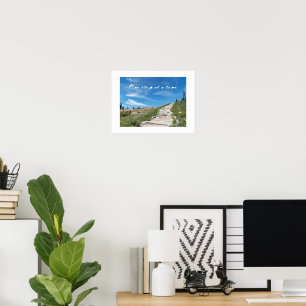 Poster Citation de sentier de randonnée « Une étape à la 
