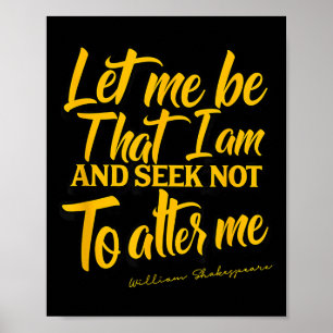 Poster Citation de Shakespeare Beaucoup de bruit pour rie