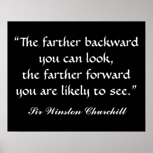Poster Citation de Sir Winston Churchill par SRF