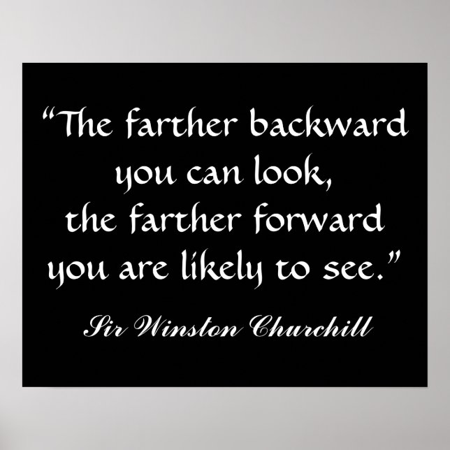 Poster Citation de Sir Winston Churchill par SRF (Devant)