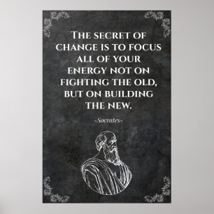 Poster Citation de Socrate Motivation