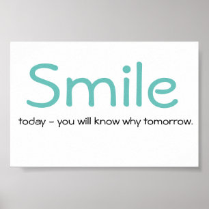 Poster Citation de sourire