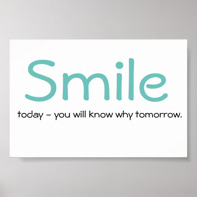 Poster Citation de sourire (Devant)