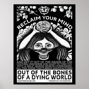 Poster Citation de Terence Mckenna - Réclamez votre espri