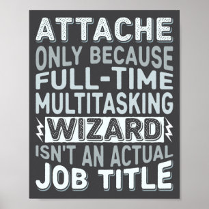 Poster Citation de titre de poste de magicien - Drôle d'a