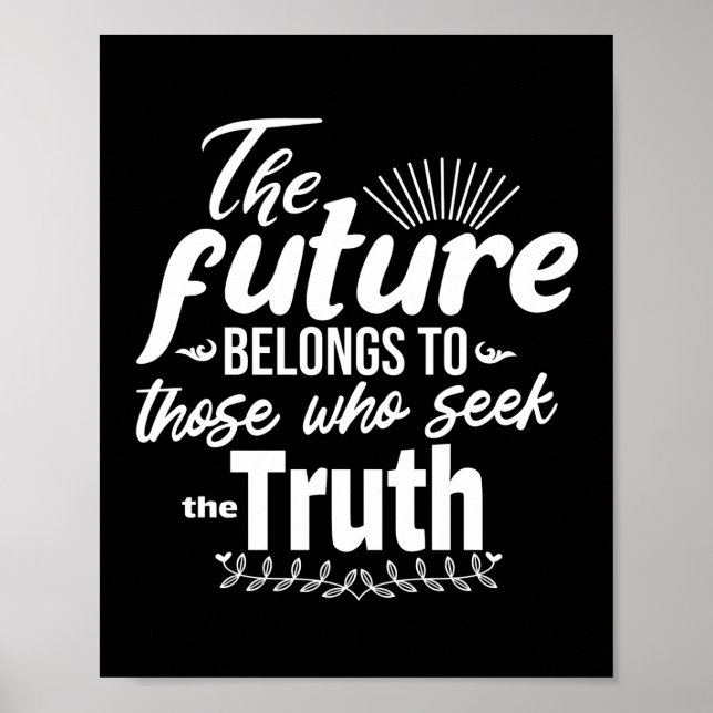 Poster Citation de vérité inspirante (Devant)