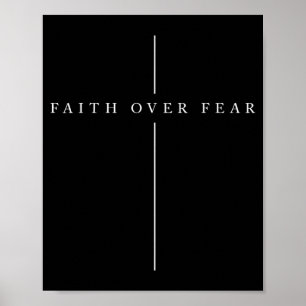 Poster Citation de verset de la Bible chrétienne Psaume F