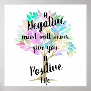Poster Citation de vie positive