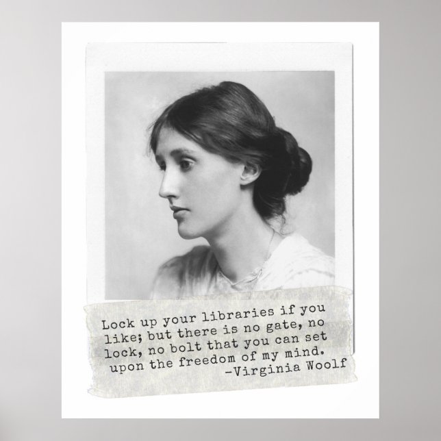 Poster Citation de Virginia Woolf - Icônes de l'histoire  (Devant)