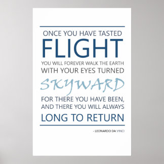 Poster Citation De Vol Da Vinci