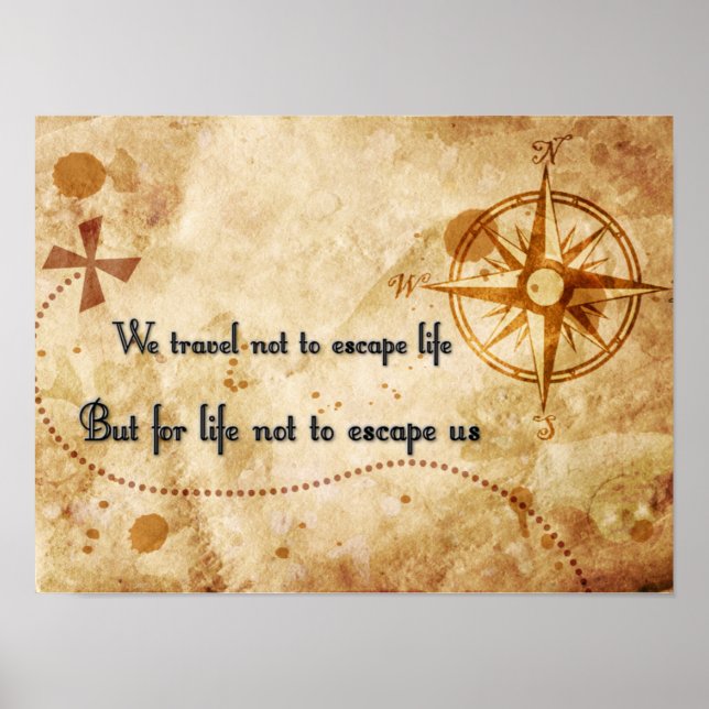 Poster Citation de voyage (Devant)