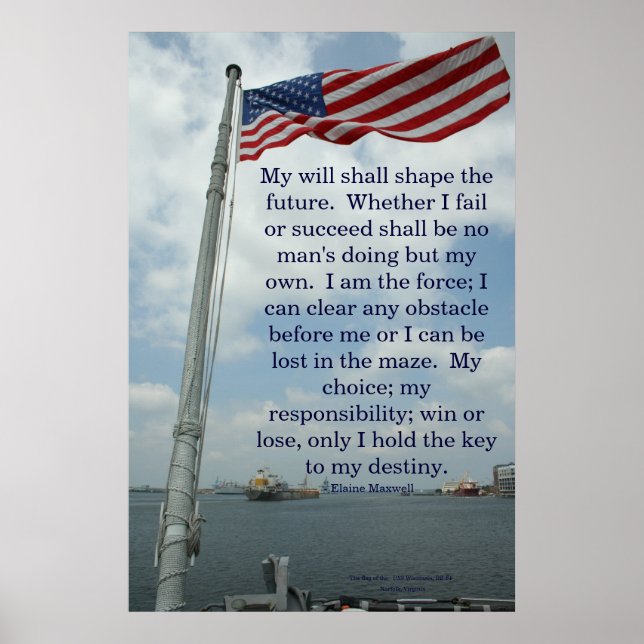 Poster Citation d'Elaine Maxwell (Devant)