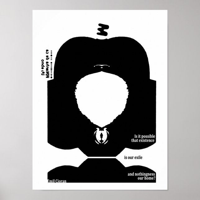 Poster Citation d'Emil Cioran (Devant)