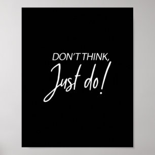 Poster Citation d'entrepreneur motivationnel Ne pensez pa