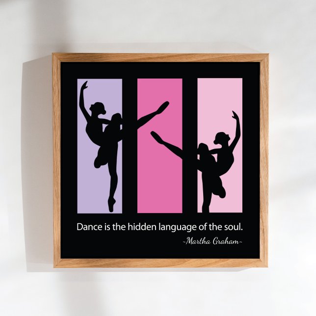 Poster Citation des danseurs de ballet Contemporains (Créateur téléchargé)