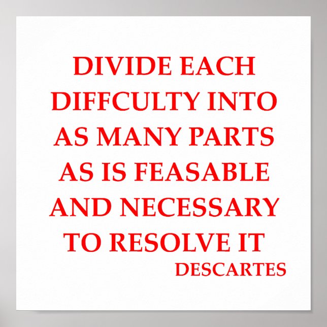 Poster Citation DESCARTES (Devant)