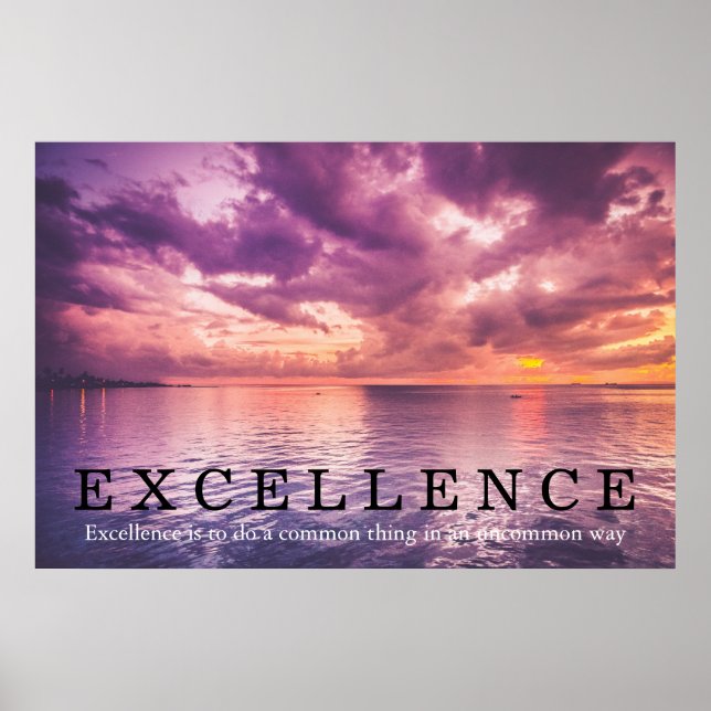 Poster Citation d'excellence Sunset Inspiration (Devant)
